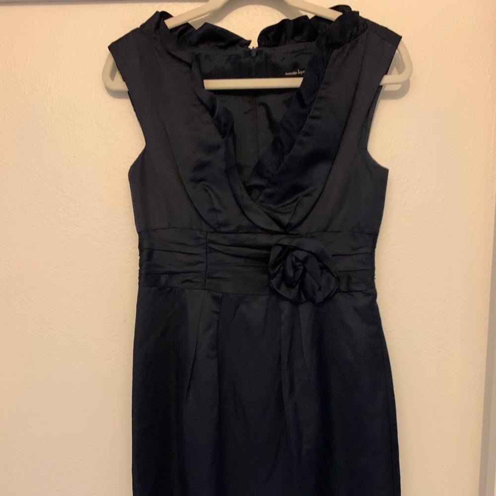 Nanette Lenore satin blue dress